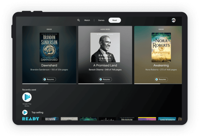 Imagem mostra o "Entertainment Space", nova interface para tablets que o Google colocará no lugar no Discover