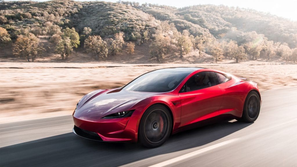 Novo Tesla Roadster será exibido em museu por 2 semanas. Imagem: Tesla/Divulgação