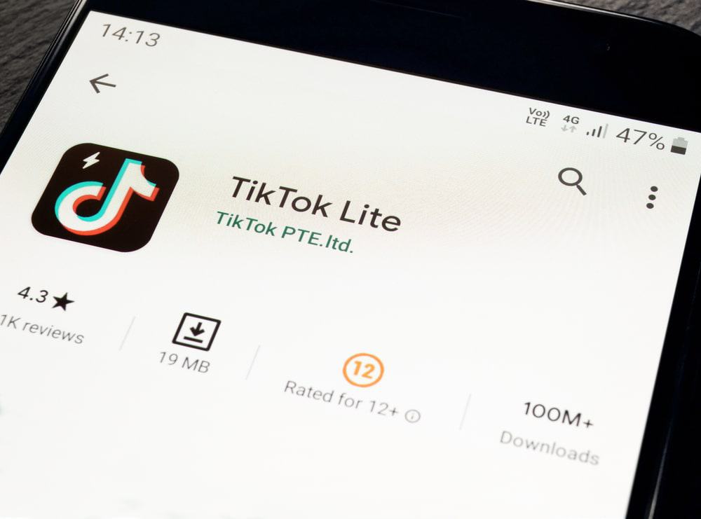 Logo do TikTok Lite