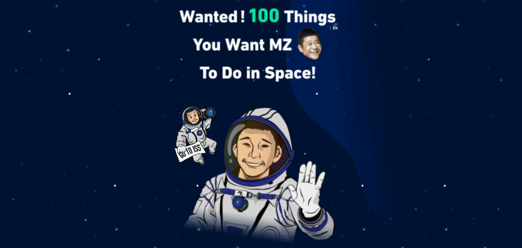 Yusaku Maezawa quer ideias do que fazer em sua viagem espacial turística