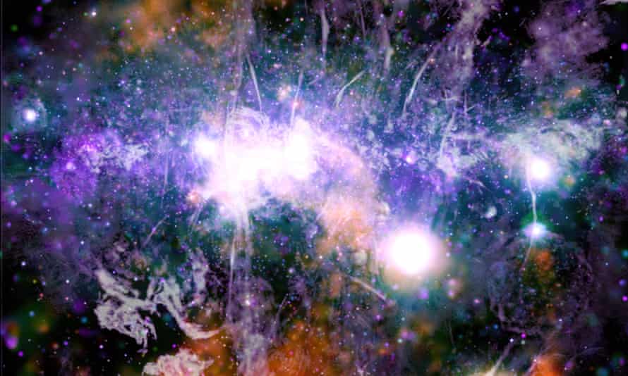 Foto inédita divulgada pela Nasa mostra "processo violento" de energia no centro da Via Láctea