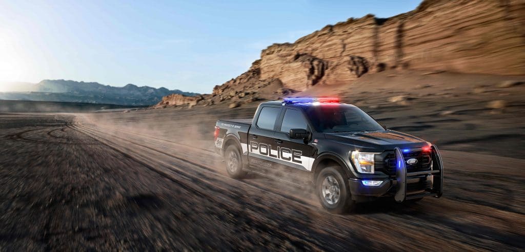 Ford F-150 Police Responder é a mais rápida das viaturas, diz polícia dos EUA. Imagem: Divulgação/Ford