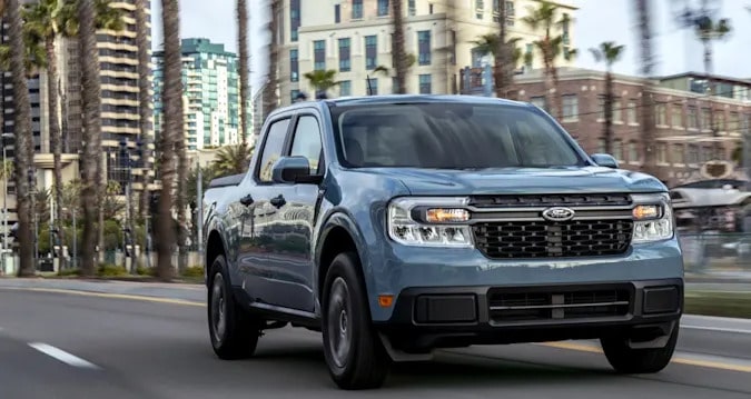 Ford lança picape Maverick nos EUA com motor híbrido de série. Imagem: Divulgação