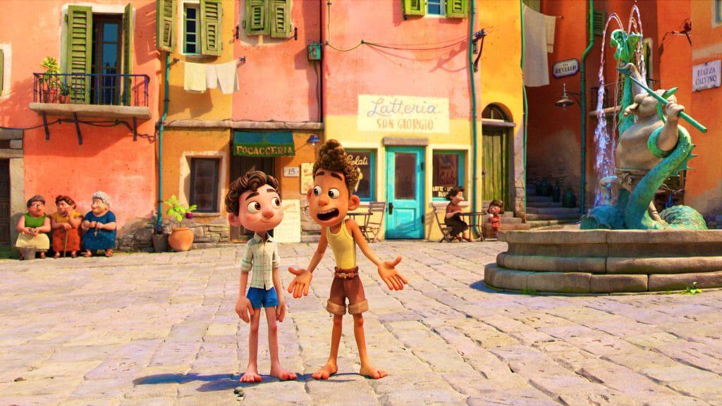 'Luca' se passa entre o fim dos anos 1950 e o início dos anos 1960. Imagem: Disney/Pixar/Divulgação