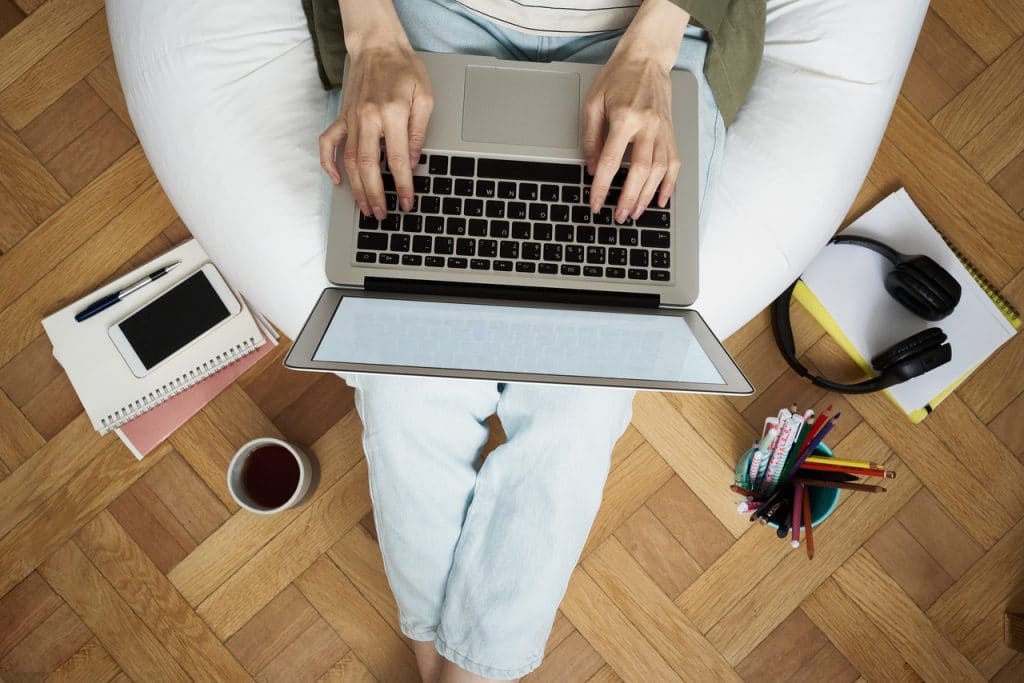Ilustração de trabalho home office