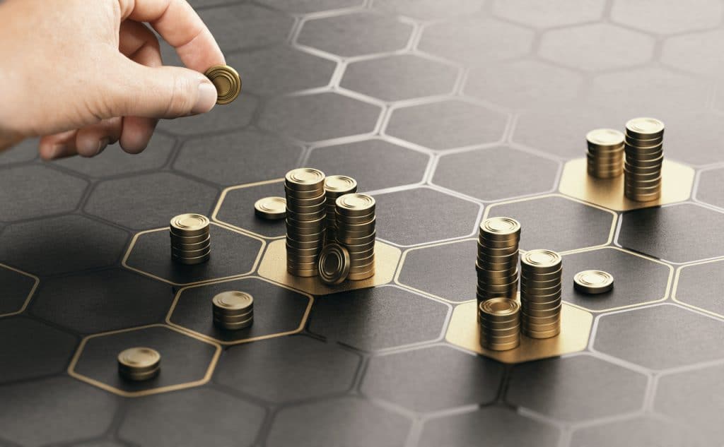 Ilustração de investimentos em startups