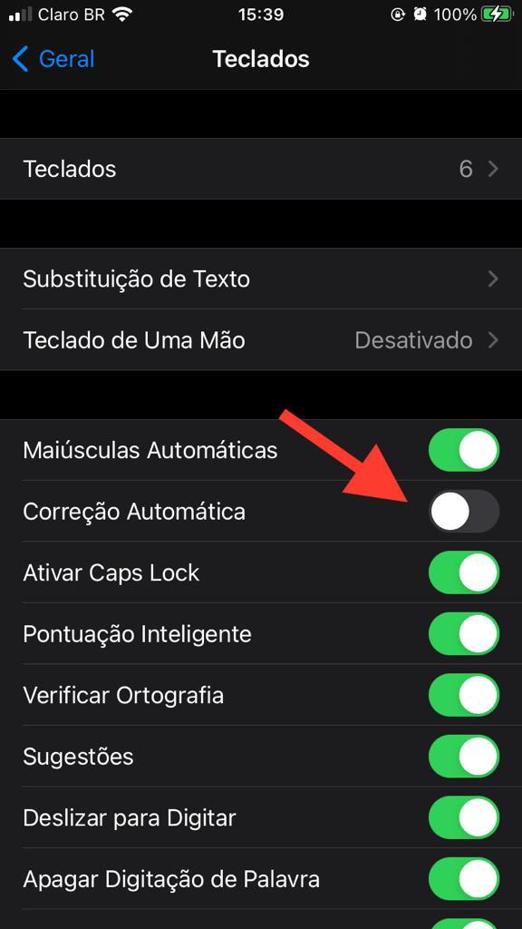 Print do sistema iOS