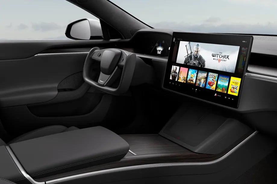 Carros da Tesla terão "videogames" com processador e GPU AMD. Imagem: Tesla/Divulgação