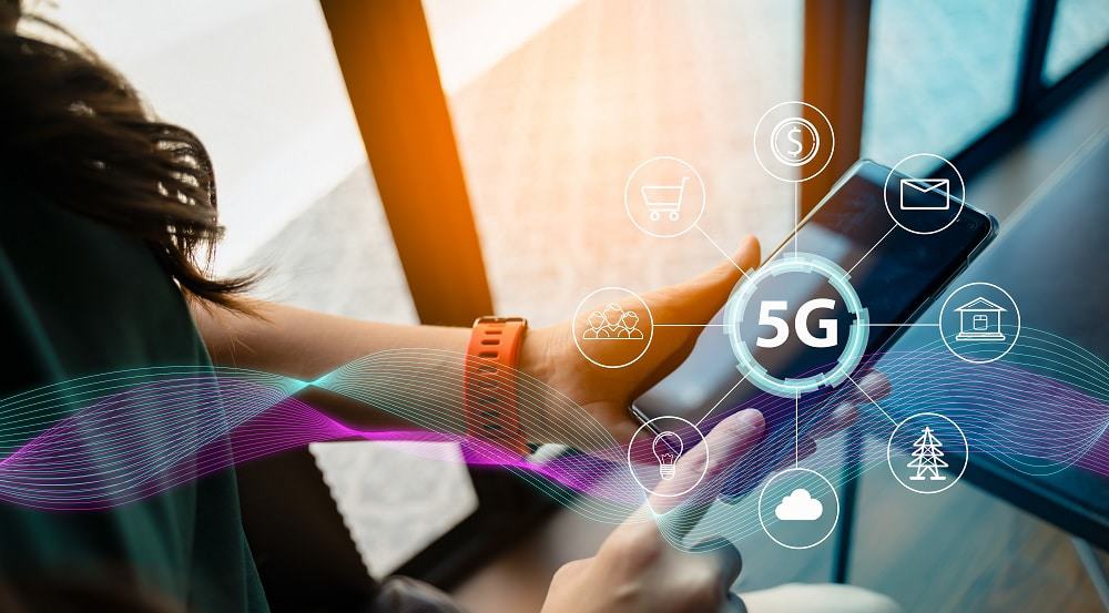 Imagem ilustra algumas aplicações da tecnologia 5G.