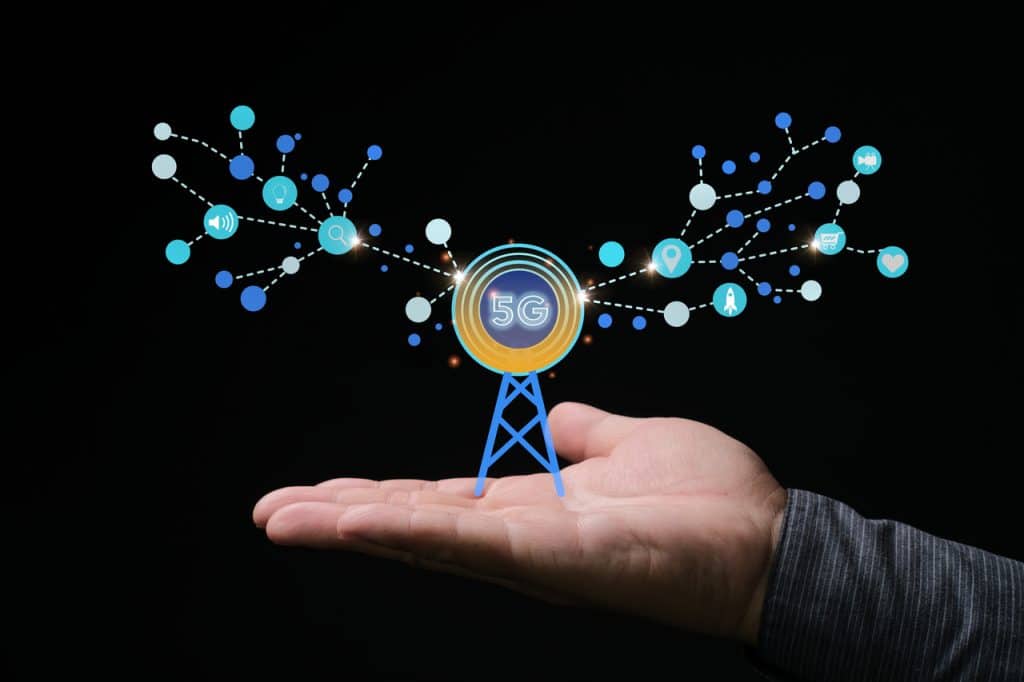 Ilustração de tecnologia 5G