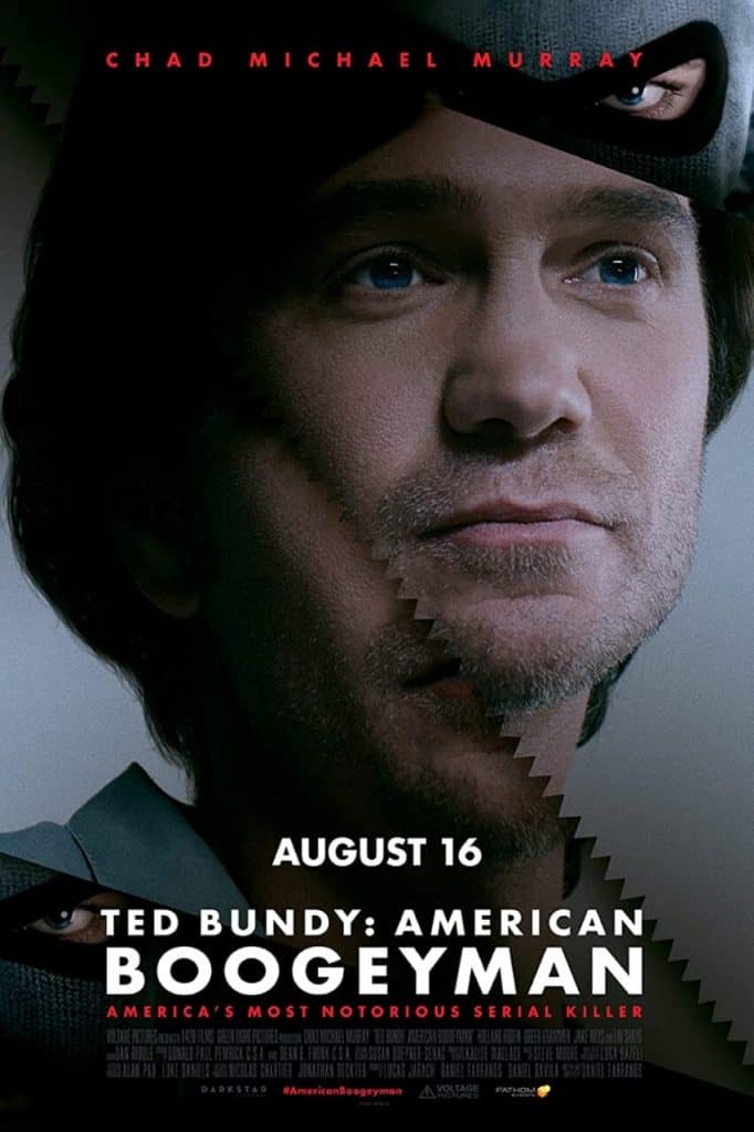 Cartaz do filme Ted Bundy: American Boogeyman destaca o ator Chad Michael Murray