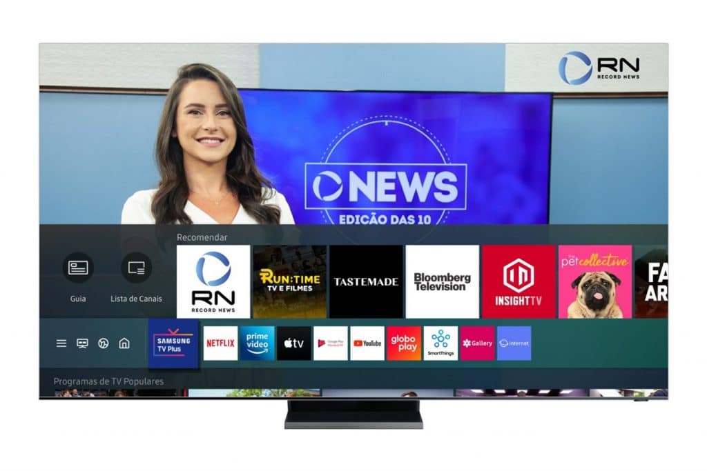 Samsung TV Plus aumenta oferta de conteúdo com mais de 35 canais gratuitos. Imagem: Divulgação/Samsung