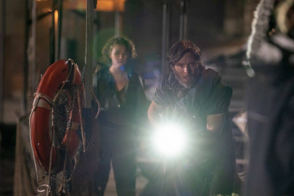 Cillian Murphy e Millicent Simmonds em cena de Um Lugar Silencioso - Parte 2