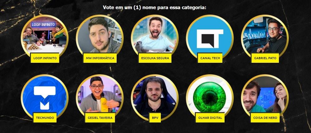 Votação Prêmio Influency.me