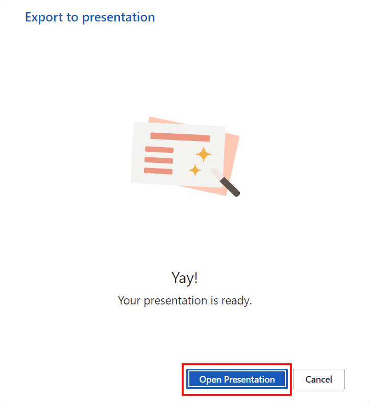 Converter documentos do Word em PowerPoint, passo 4