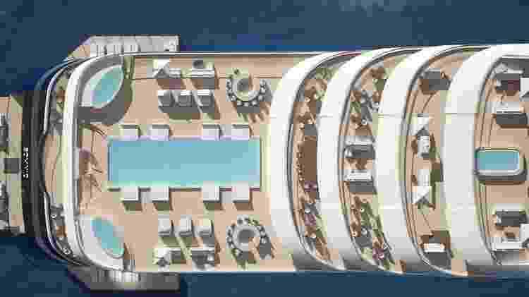 Maior iate do mundo, com 39 apartamentos, é "prédio" flutuante para ricos. Imagem: Winch Design/Divulgação