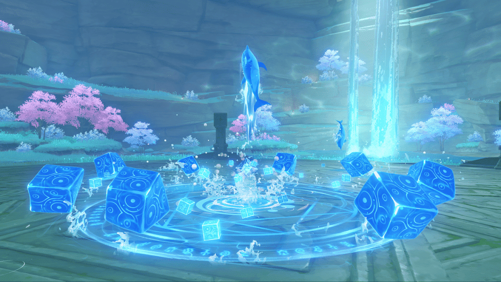 Captura de tela do jogo 'Genshin Impact'