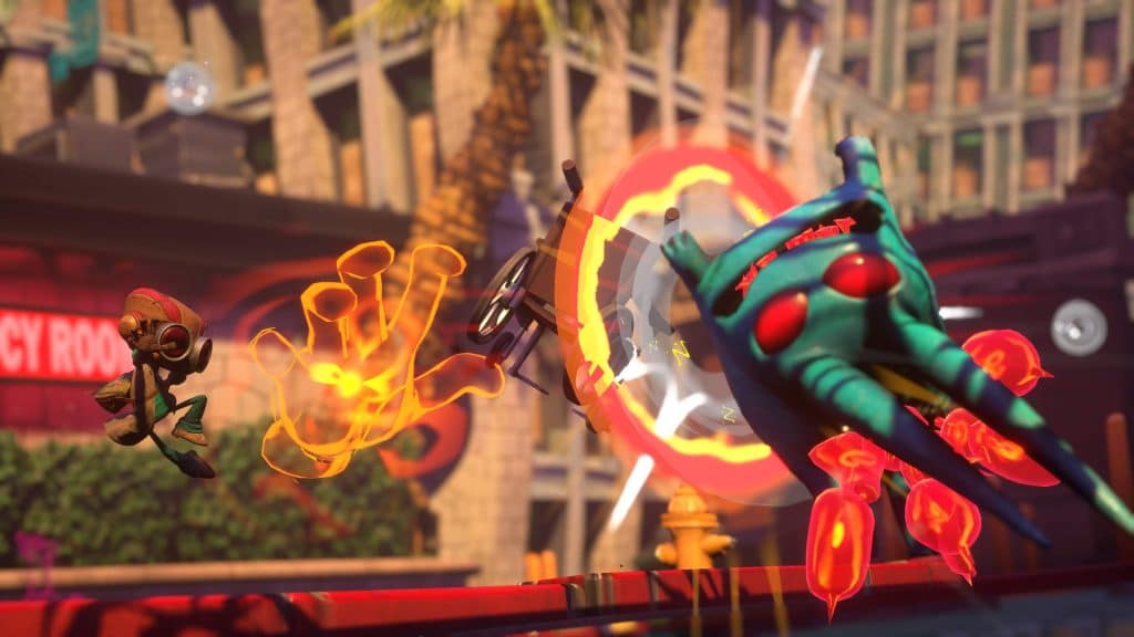 Como parte dos Psiconautas, Raz faz uso dos seus poderes psíquicos para cumprir suas missões. Imagem: Double Fine Productions/Divulgação 