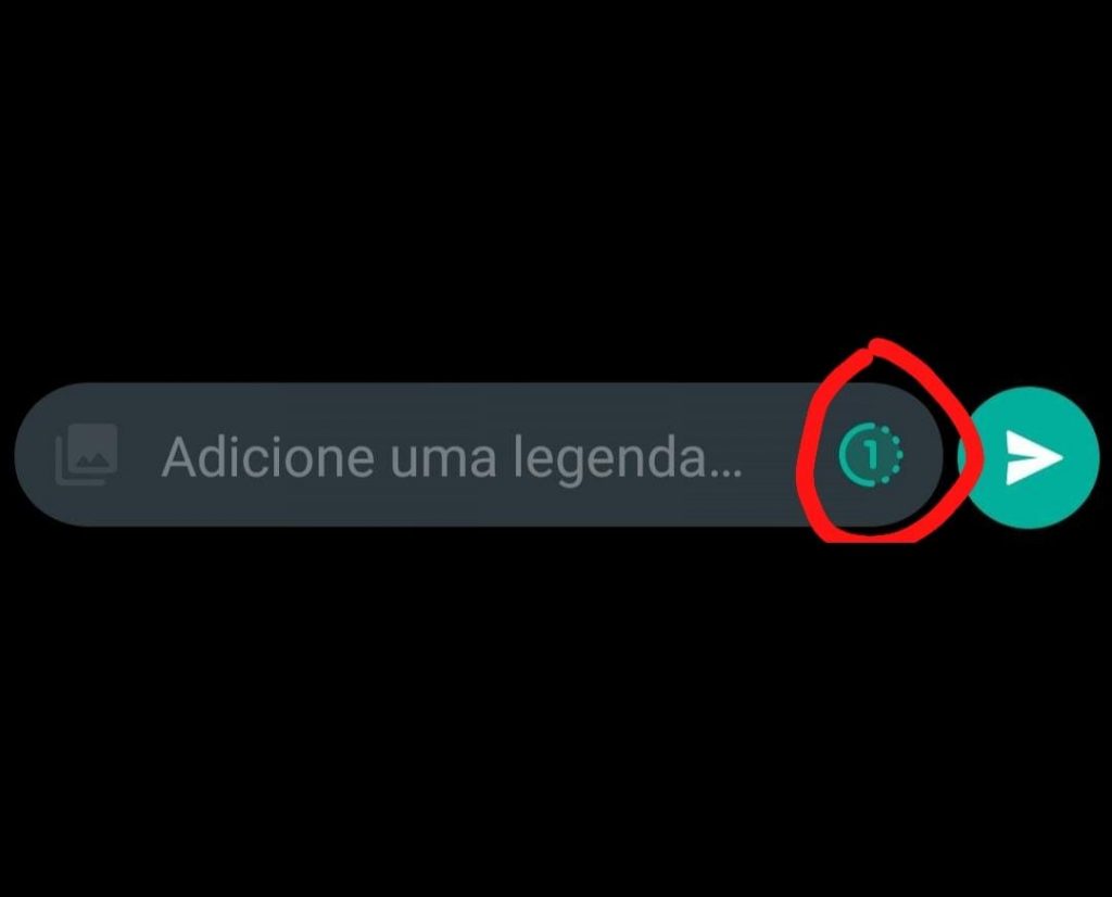 Ícone para envio de imagem de visualização única