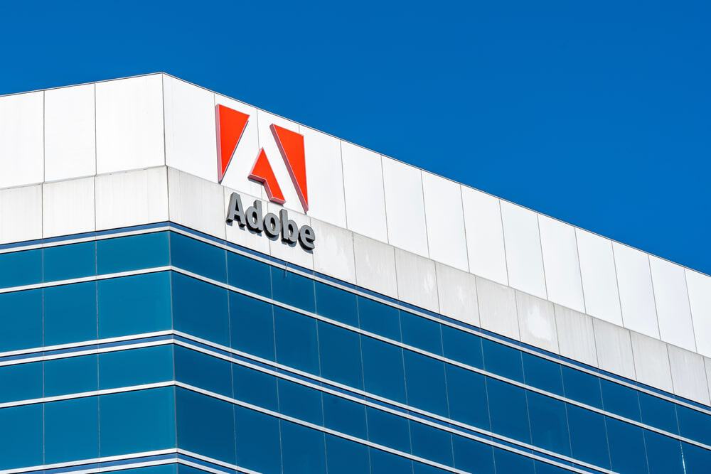 Fachada de um prédio da Adobe