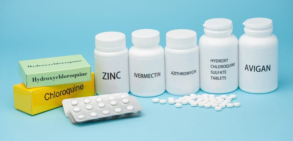 Cloroquina, Sulfato de Hidroxicloroquina, Zinco, Ivermectina e Avigan