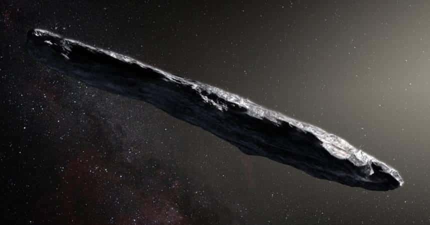 O asteroide 'Oumuama, primeiro registro de objetos de outros sistemas estelares a passarem pela nossa galáxia