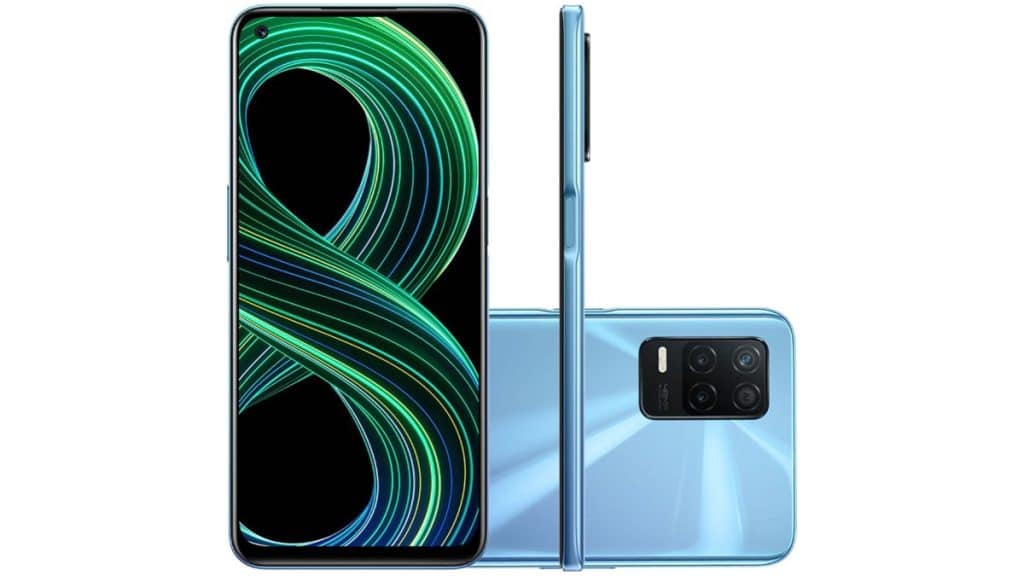 Realme 8 5G azul (Imagem: divulgação/Realme)