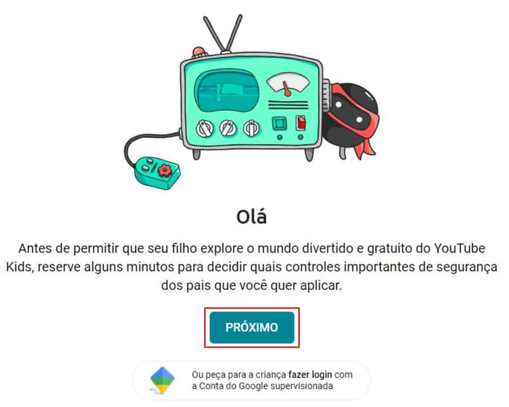 Configurar os controles de segurança do perfil do YouTube Kids
