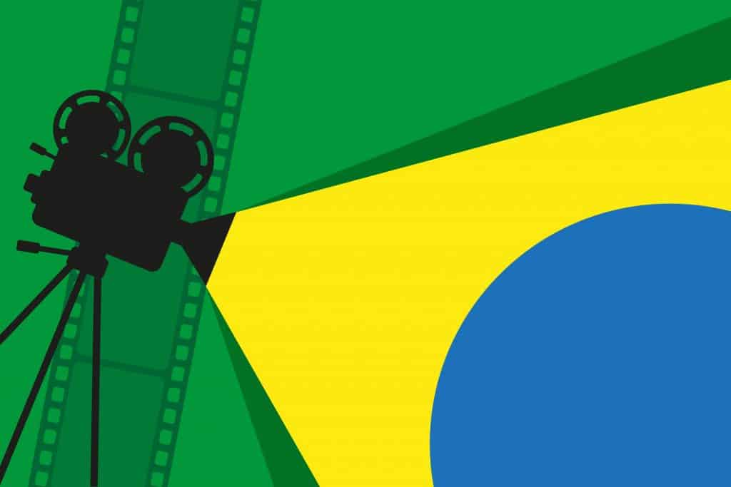 Ilustração representando o cinema nacional