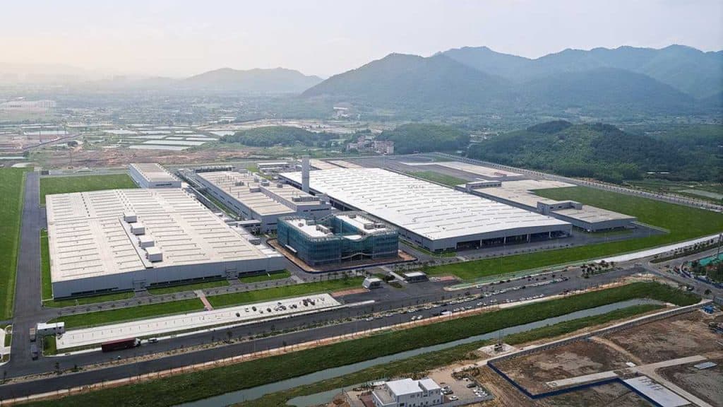 Fábrica da Xpeng, na China
