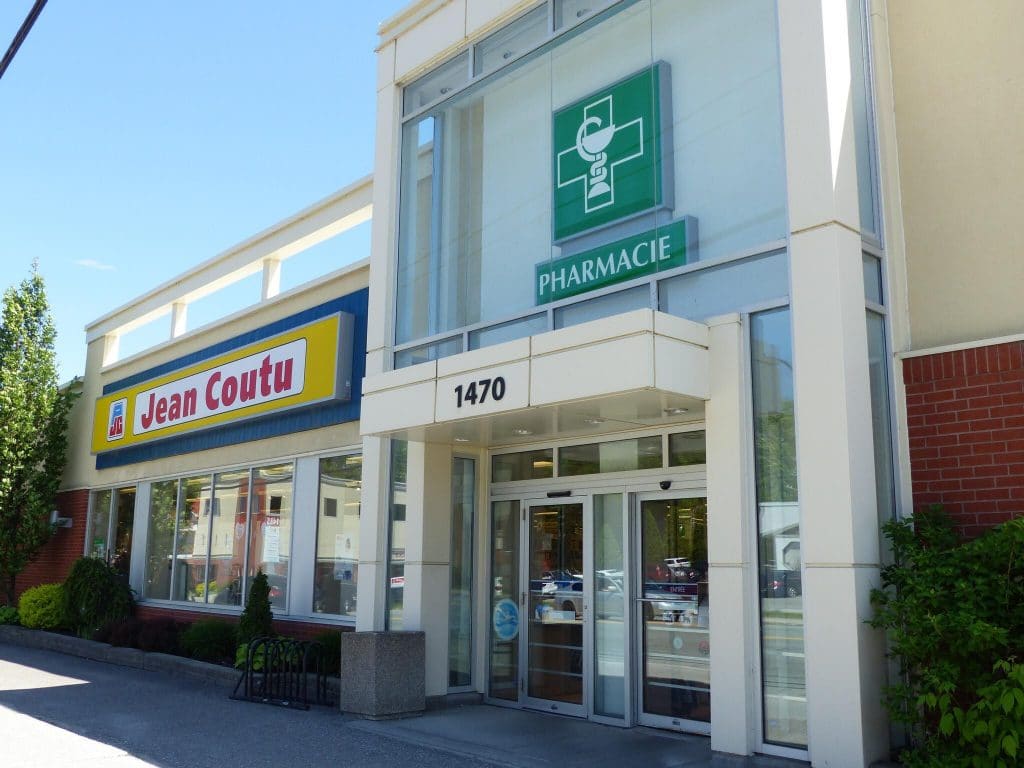 Unidade de uma farmácia da rede Jean Coutu