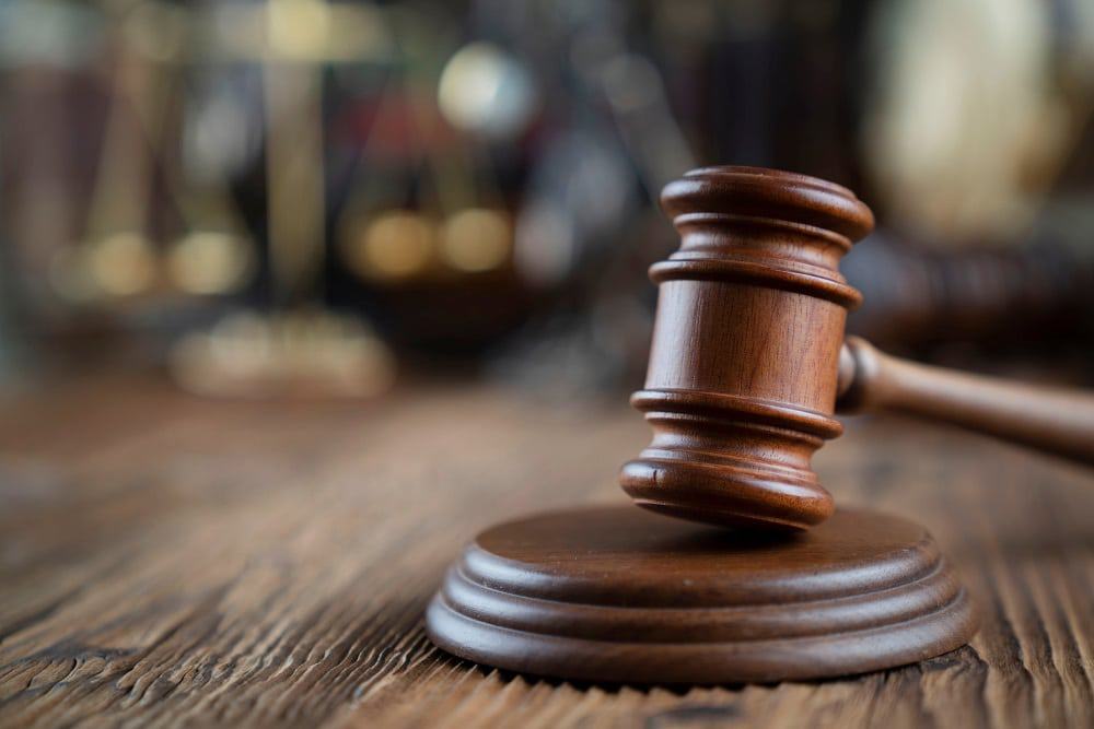 martelo do tribunal de Justiça