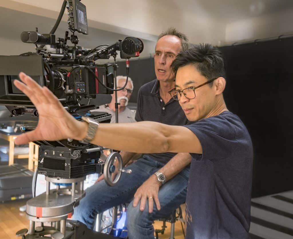 James Wan no set de 'Maligno'