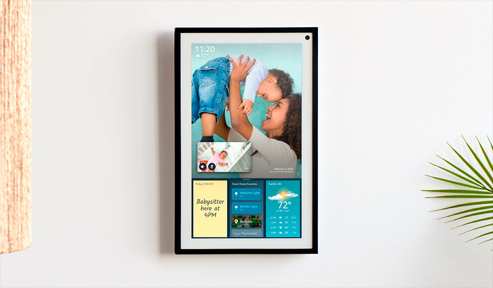 Novo Echo Show 15 na vertical