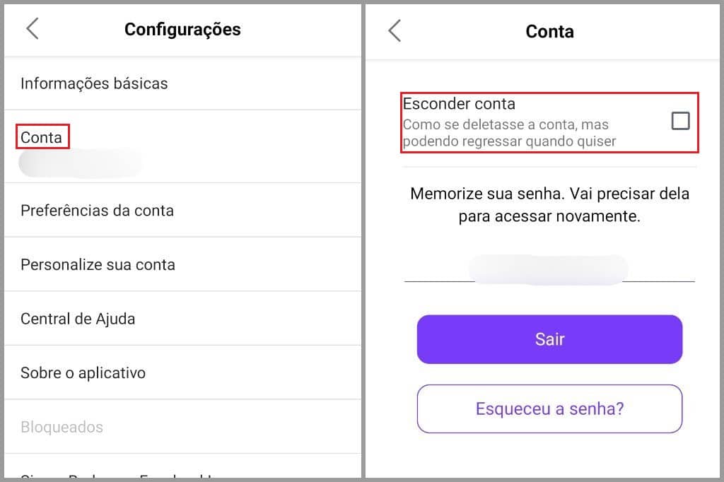 Como esconder perfil do Badoo