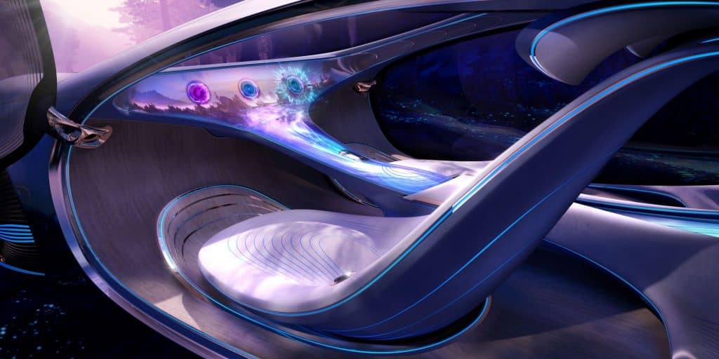 imagem de dentro do carro Vision AVTR