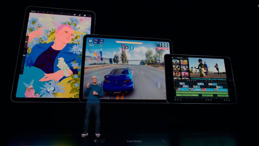 A Apple anunciou o novo iPad durante o Apple Event. Tablet chega na semana que vem com chip A13 Bionic. Imagem: Apple/Divulgação