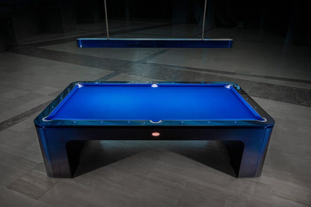 mesa de sinuca da Bugatti