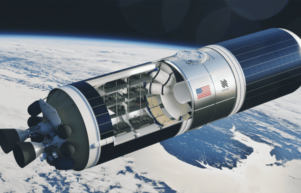 Ilustração de uma estação espacial de agricultura da Nanoracks, que criou uma empresa para a produção de comida no espaço