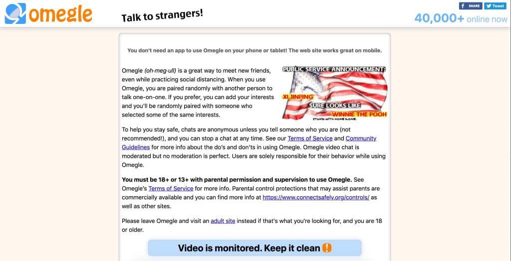 Como usar o Omegle
