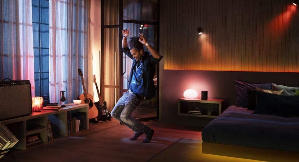 Spotify controla lâmpadas Philips Hue (Imagem: divulgação/Signify)