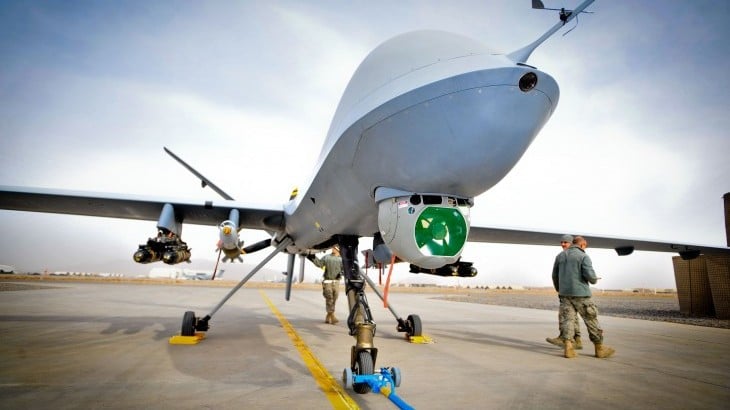 Imagem mostra um drone militar autônomo, que consegue agir por conta própria em ataques em zonas de conflito