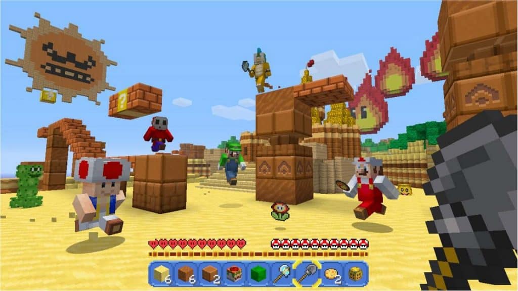 Skin de Super Mario no Minecraft