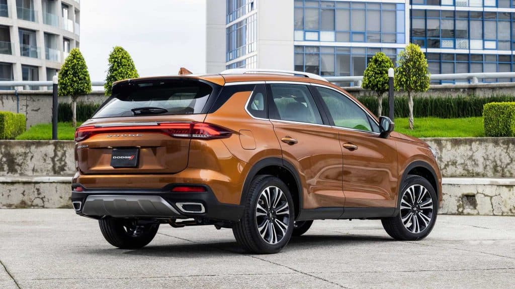 parte de trás do SUV