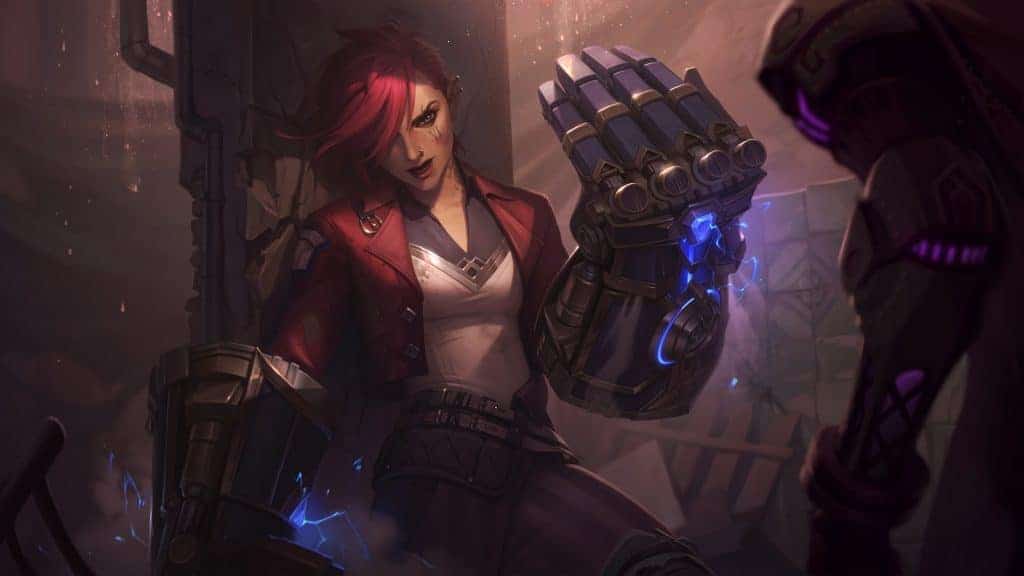 Skin Vi Arcane estará disponível em 'League of Legends'. Imagem: Riot Games/Divulgação