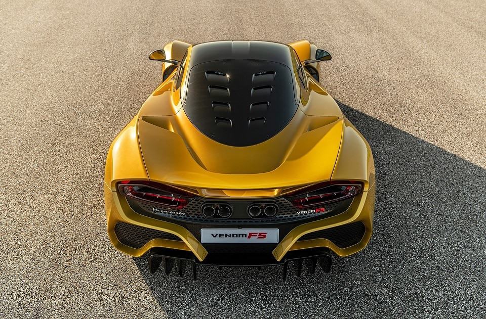 Visão aérea do Hennessey Venom F5