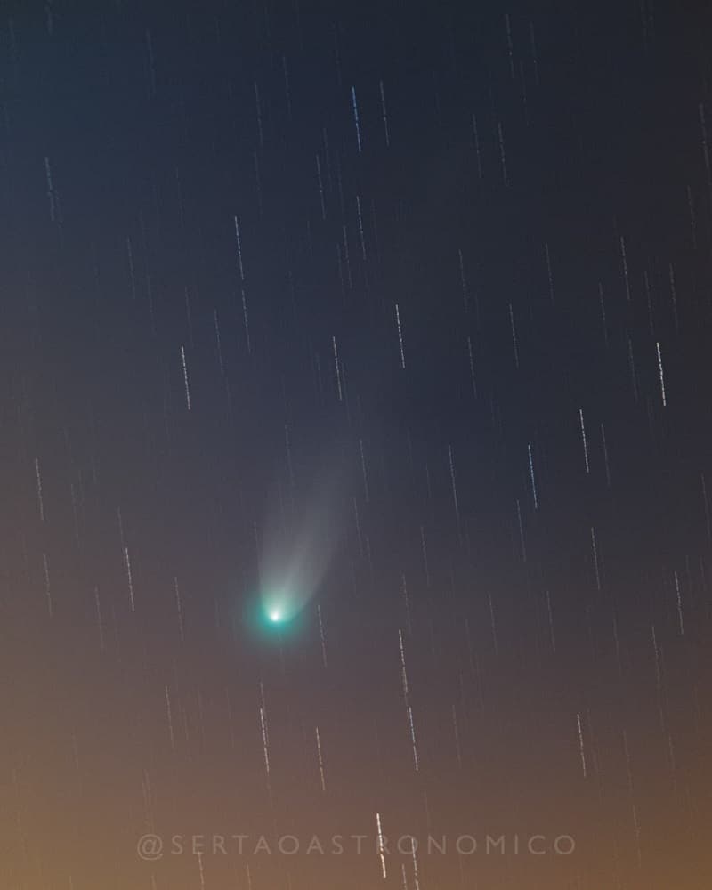 Cometa Leonard registrado em Cajazeiras, PB