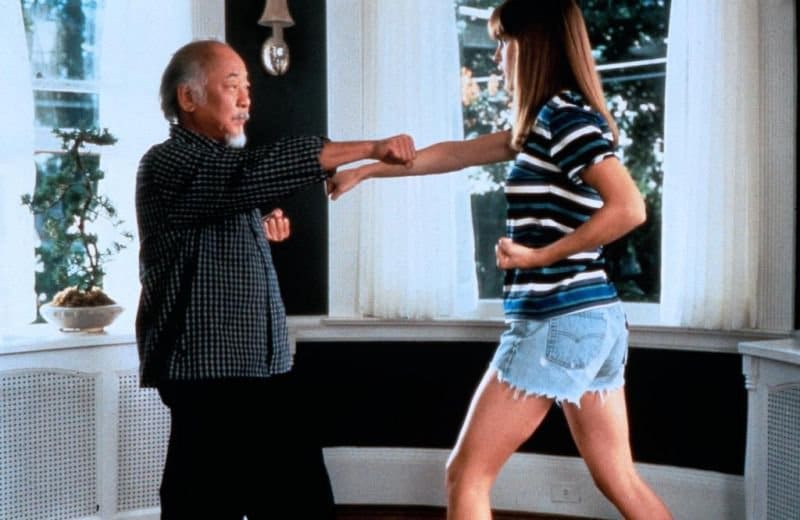 Pat Morita e Hilary Swank - Senhor Miyagi e Julie Pierce - the Next Karate Kid