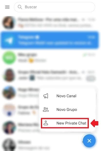 Como criar chat secreto no Telegram Web