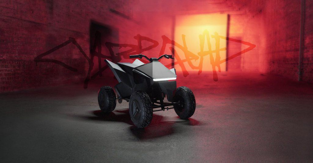apresentação do Cyberquad para crianças da Tesla